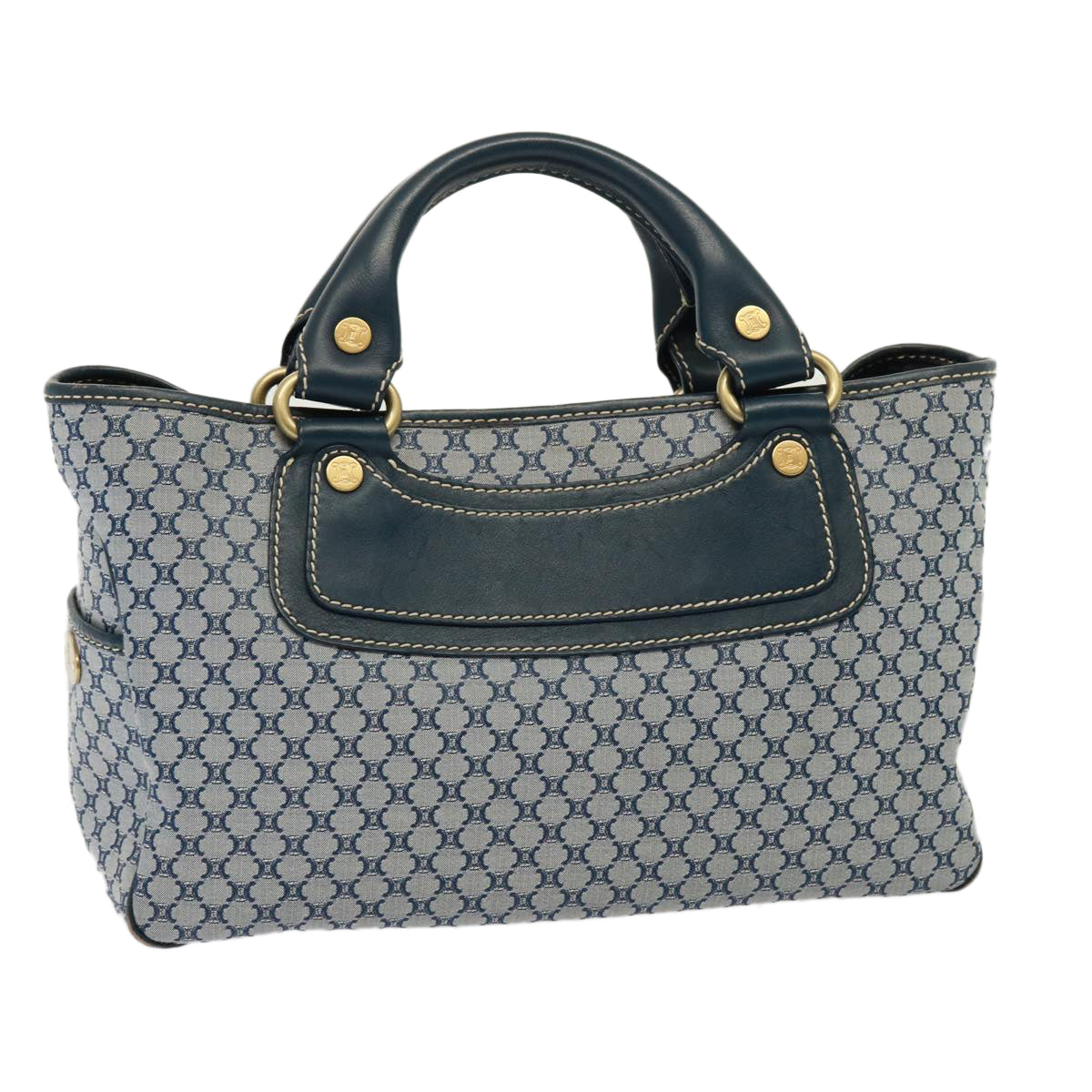 Luxury Macadam Hand Bag Navy Canvas Travel Bag