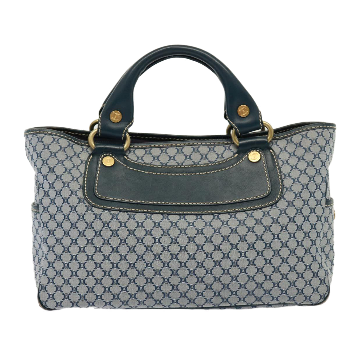 Luxury Macadam Hand Bag Navy Canvas Travel Bag