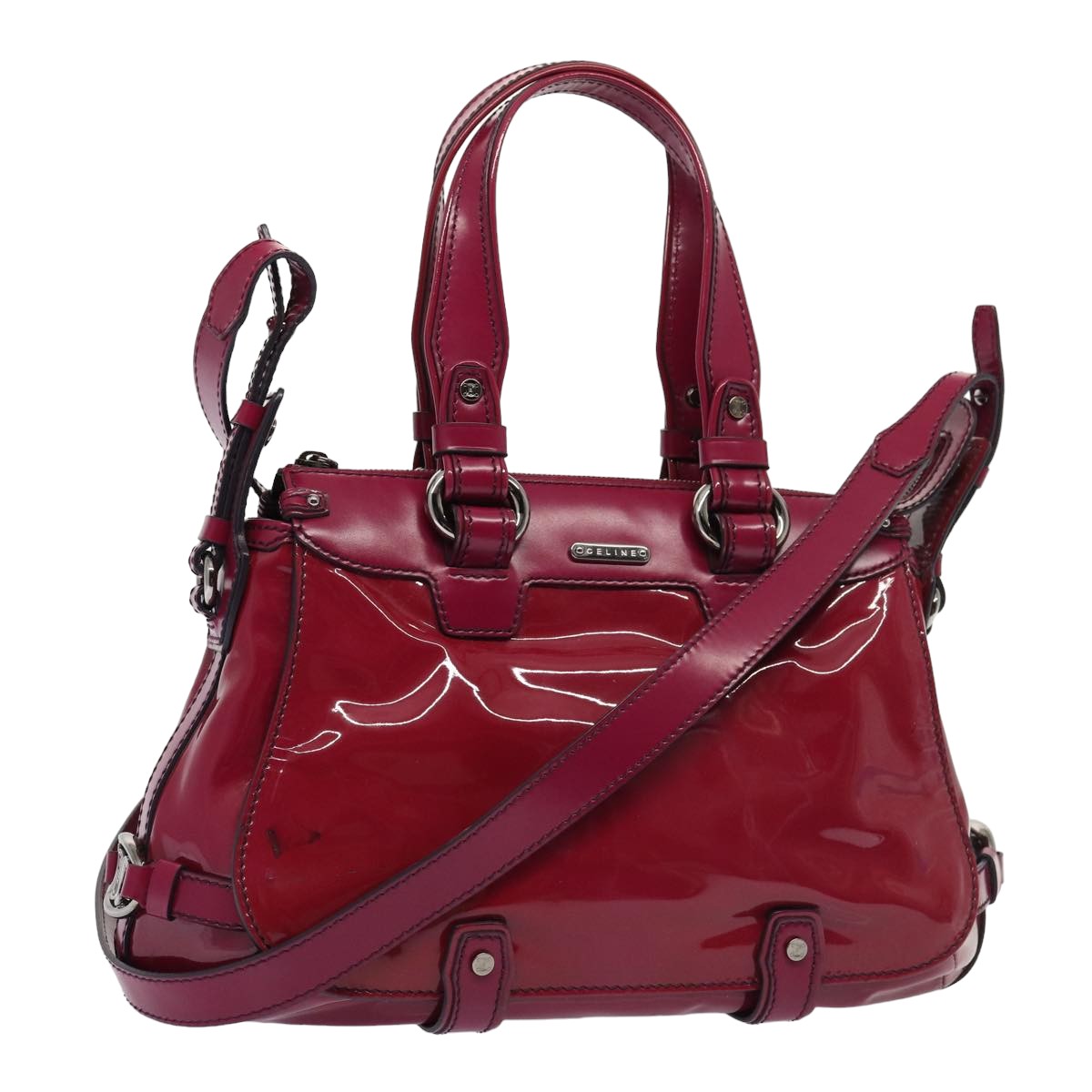 Luxury Hand Bag Patent Way Leather Pink Travel Bag