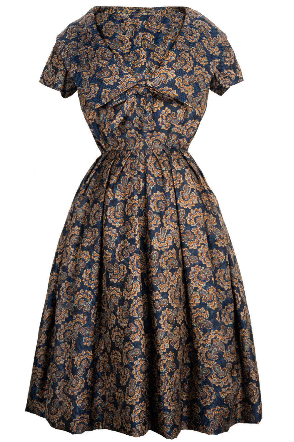 Dior Couture Dress with Underpinning Silk Paisley Handbag