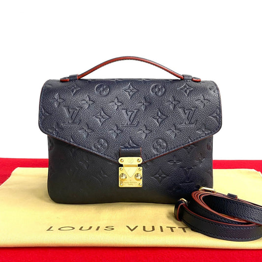 Louis Vuitton M41487 Ann Platt 2-way Ann Monogram Navy Shoulder Bag