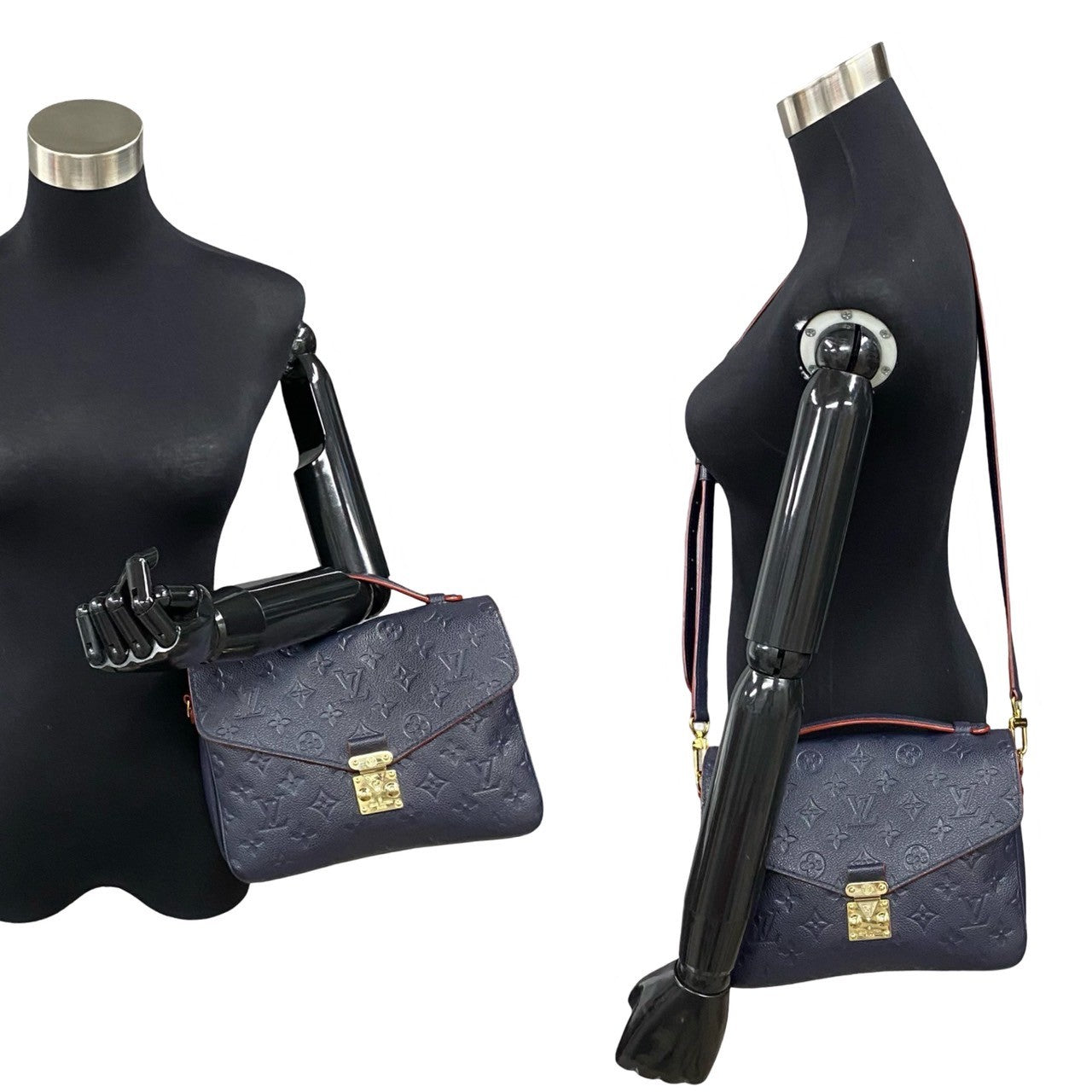 Louis Vuitton M41487 Ann Platt 2-way Ann Monogram Navy Shoulder Bag