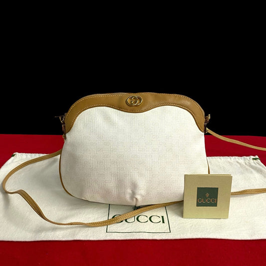 Gucci PVC Micro GG Leather Brown Shoulder Bag