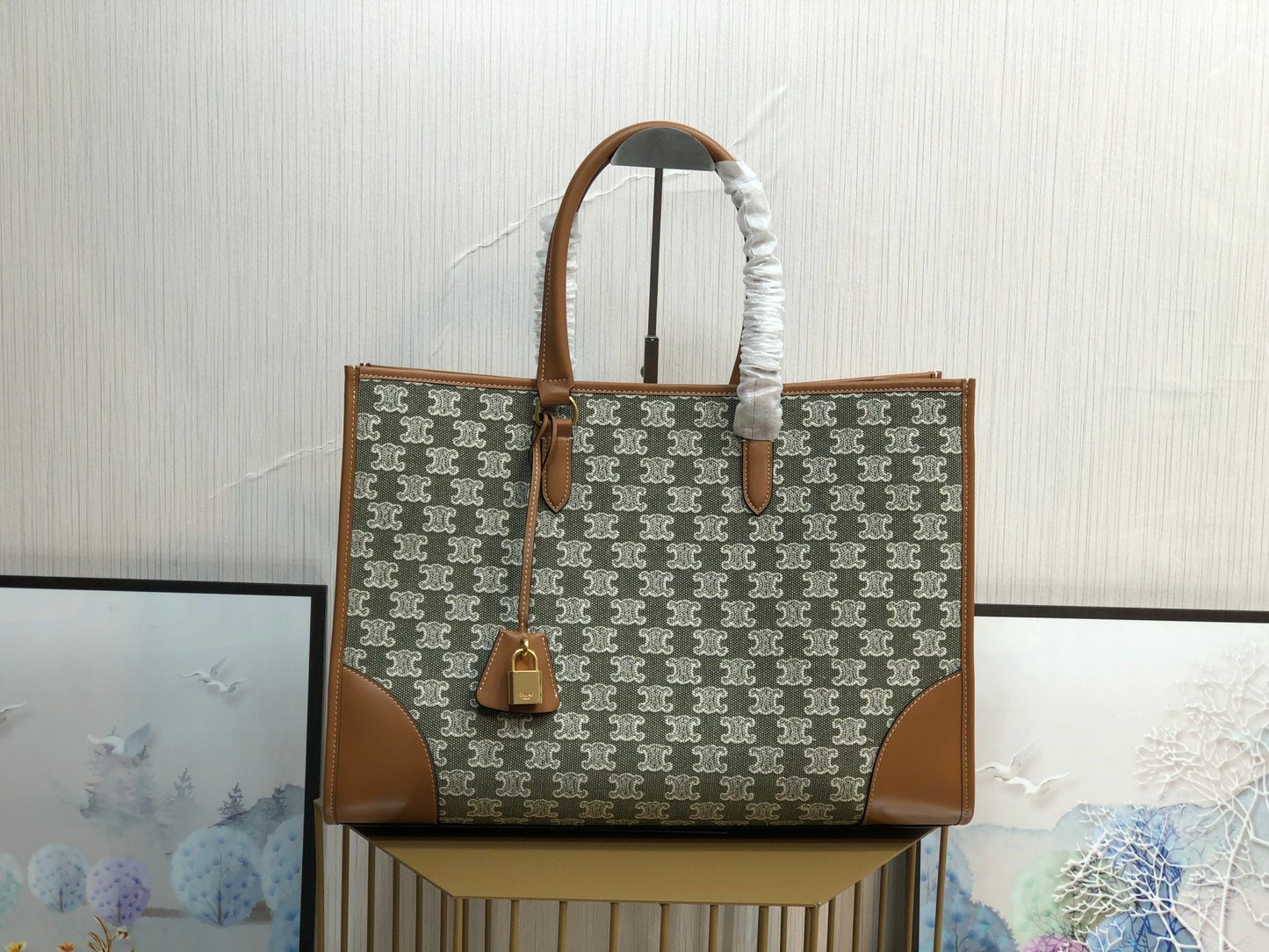 Top Quality Horizontal Cabas In Textile With Travel Bag