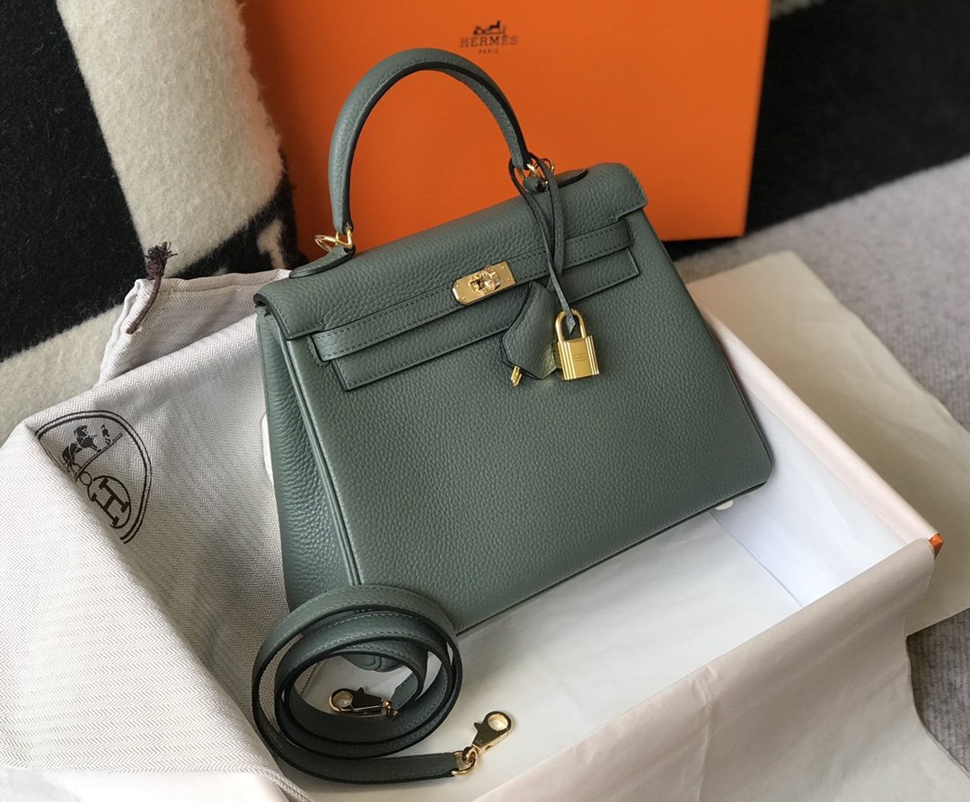 Herme Kelly Togo Vert Fonce Ghw Bag Shoulder Bag