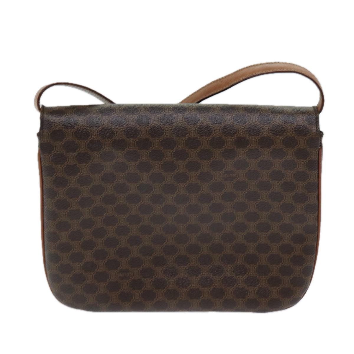 Luxury Macadam Shoulder Bag Pvc Leather Canvas Leather Brown