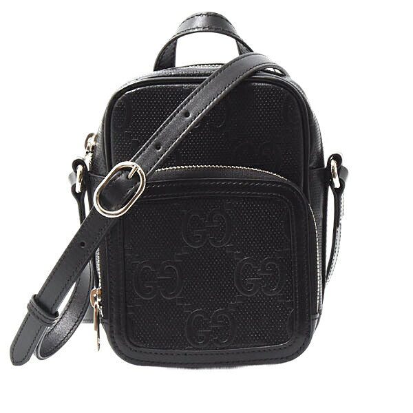 Gucci Embossed Shoulder Bag Leather Bag 3