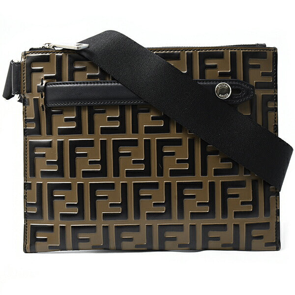 Fendi Ff Calf Shoulder Bag Logo