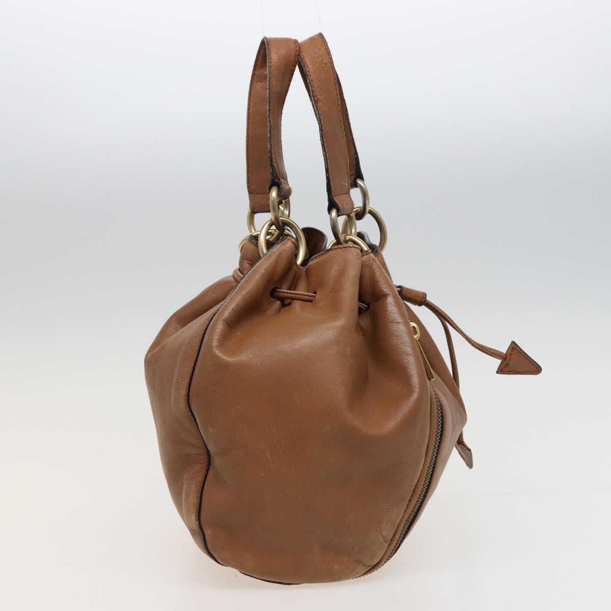 Luxury Hand Bag Way Leather Beige Travel Bag