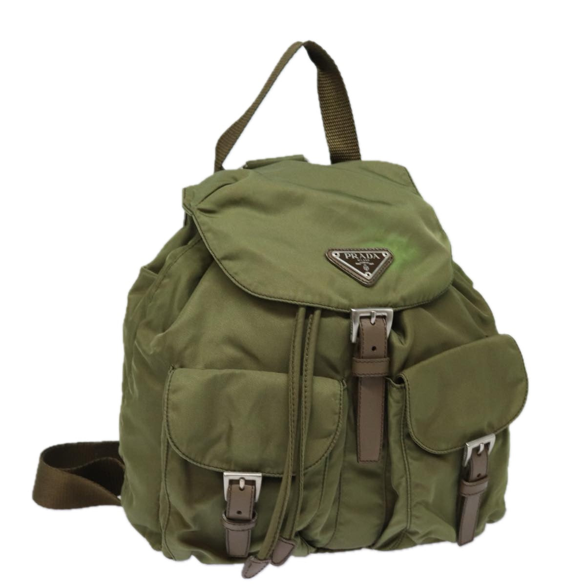 Prada Shoulder Bag Khaki Auth Nylon Khaki Auth 78808