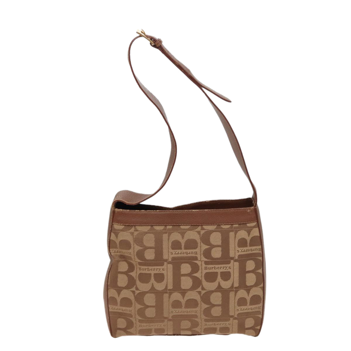Burberry Luxury ss Shoulder Bag Auth Canvas Brown