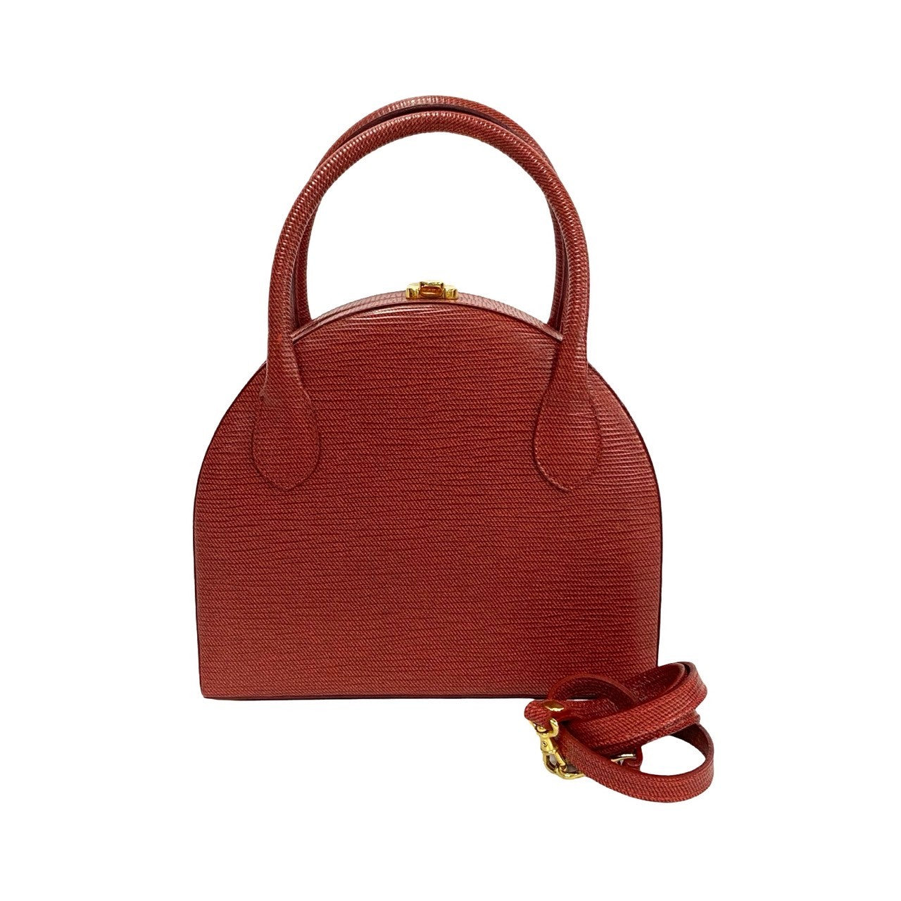Fendi Shoulder Bag 2Way Women Leather Red