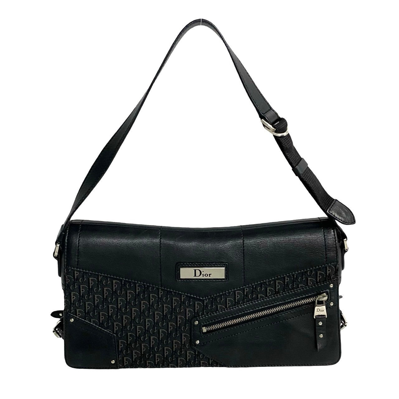 Dior Shoulder Bag , Trotter Pattern Street Chic Leather Canvas