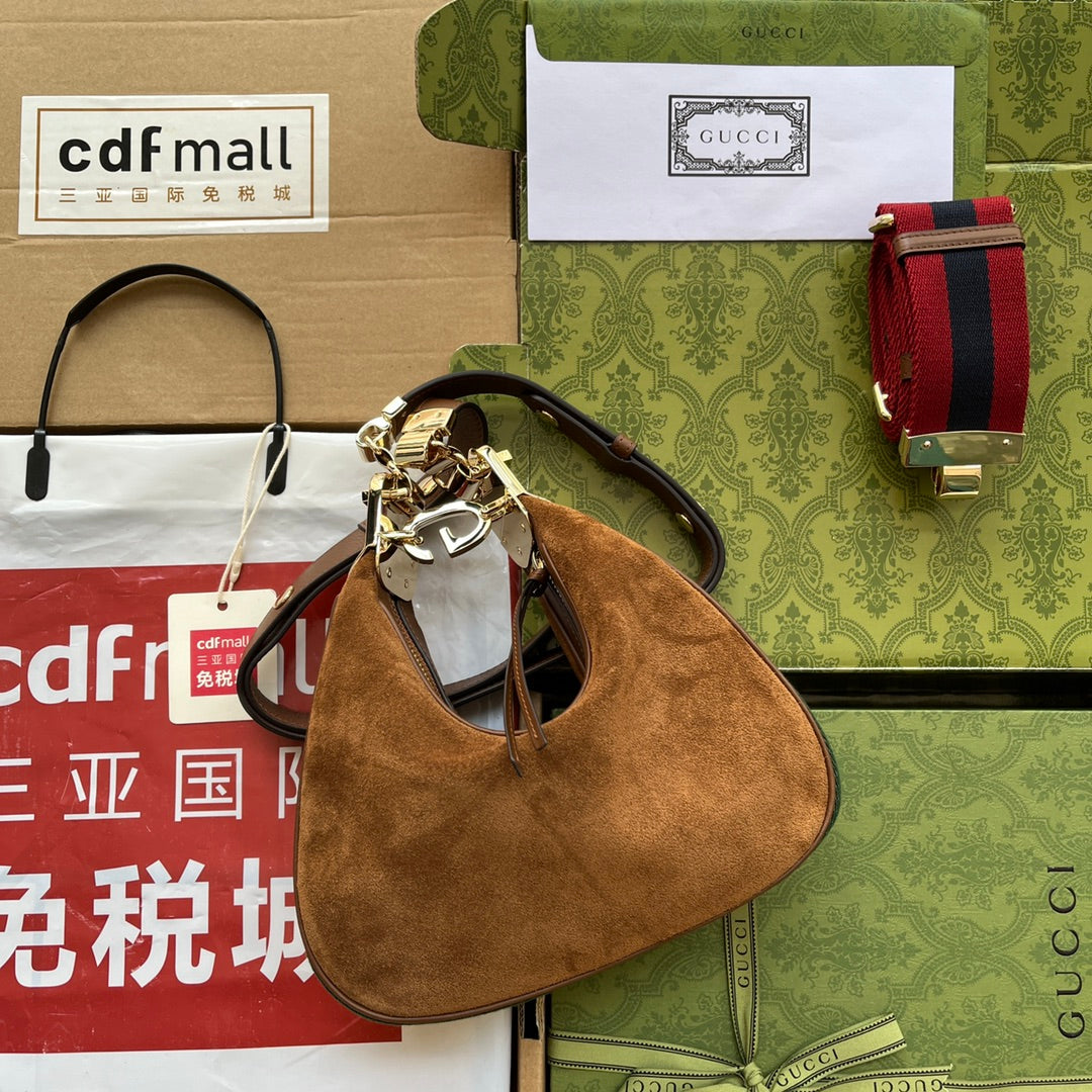 gg Atache Dark , ’s Brown Small Shoulder Bag