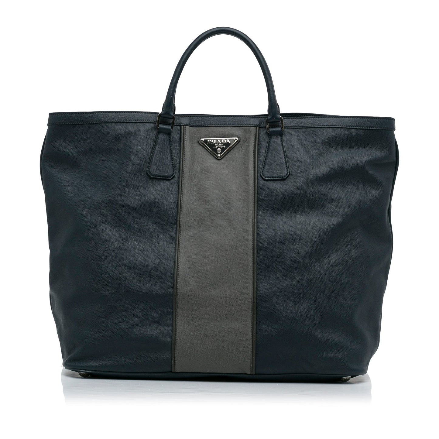 Prada Lux Tote Saffiano Blue Tote Bag