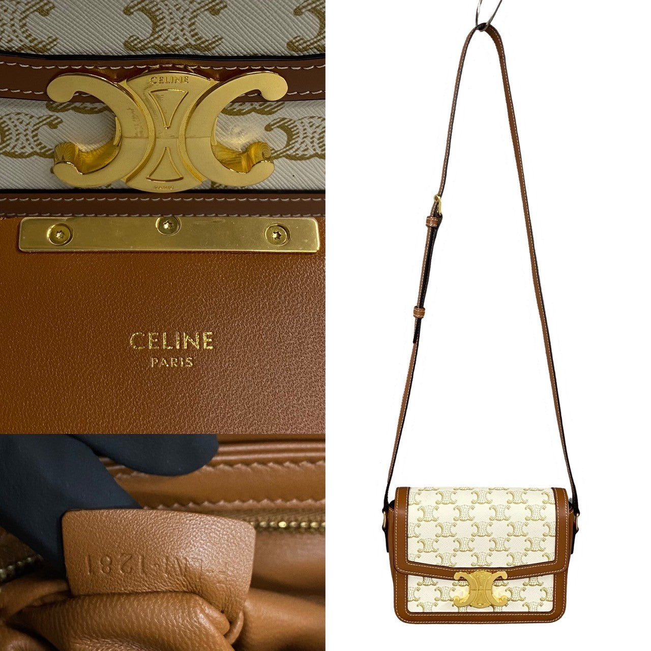 Shoulder Bag , Pvc Triomphe Metal Teen Leather Brown