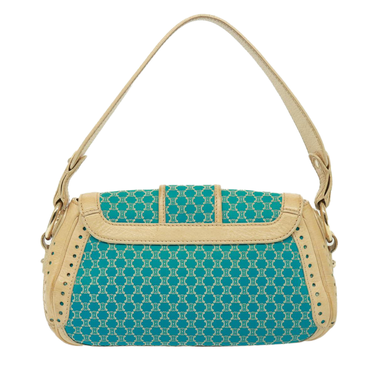 Luxury Macadam Shoulder Bag Turquoise Canvas Blue