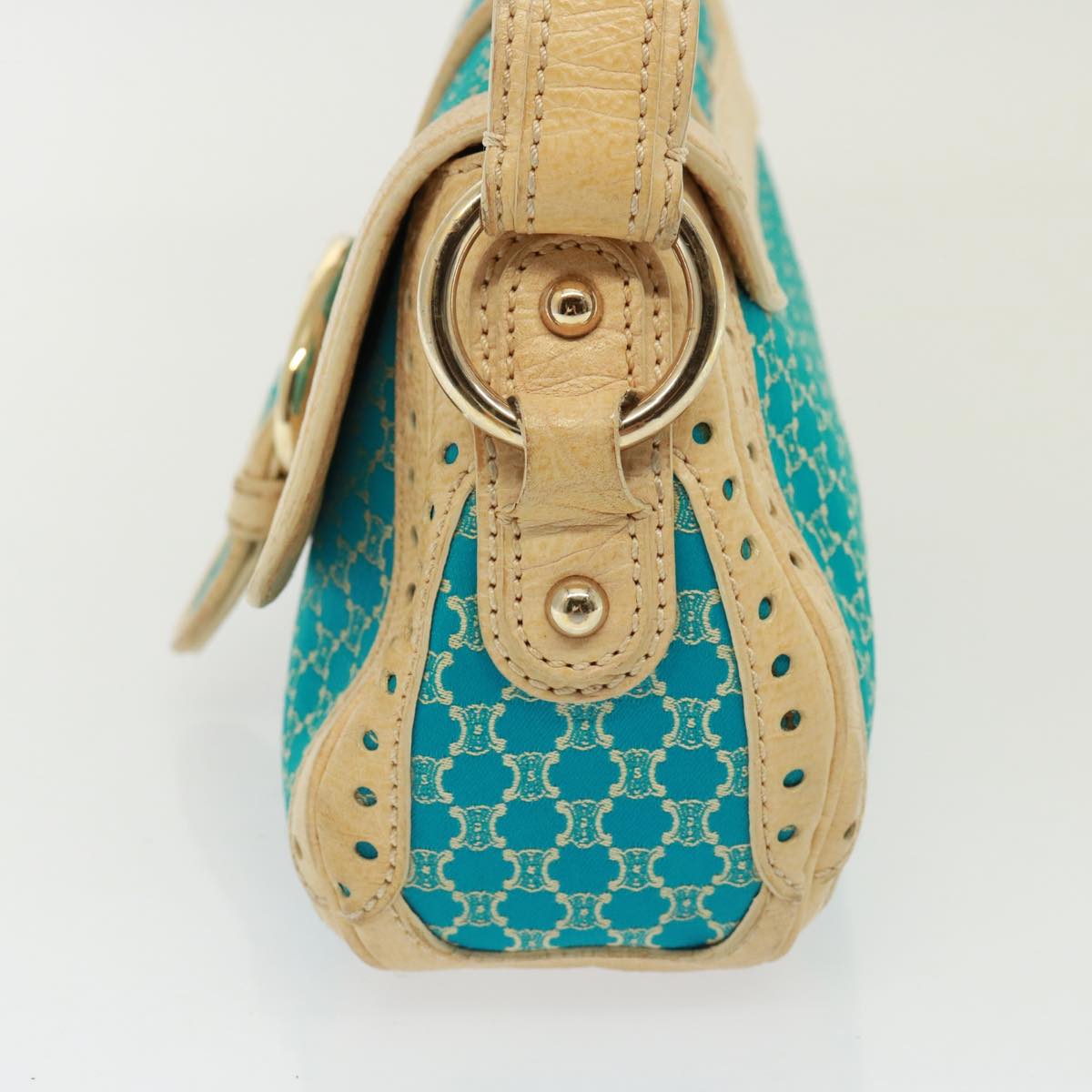 Luxury Macadam Shoulder Bag Turquoise Canvas Blue