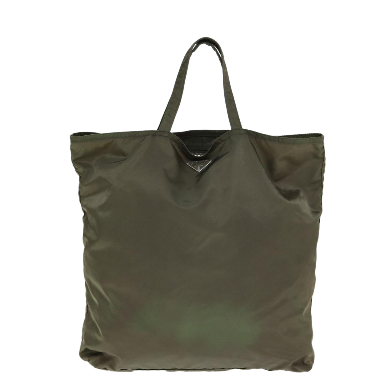 Prada Robot Tote Bag Khaki Auth Nylon