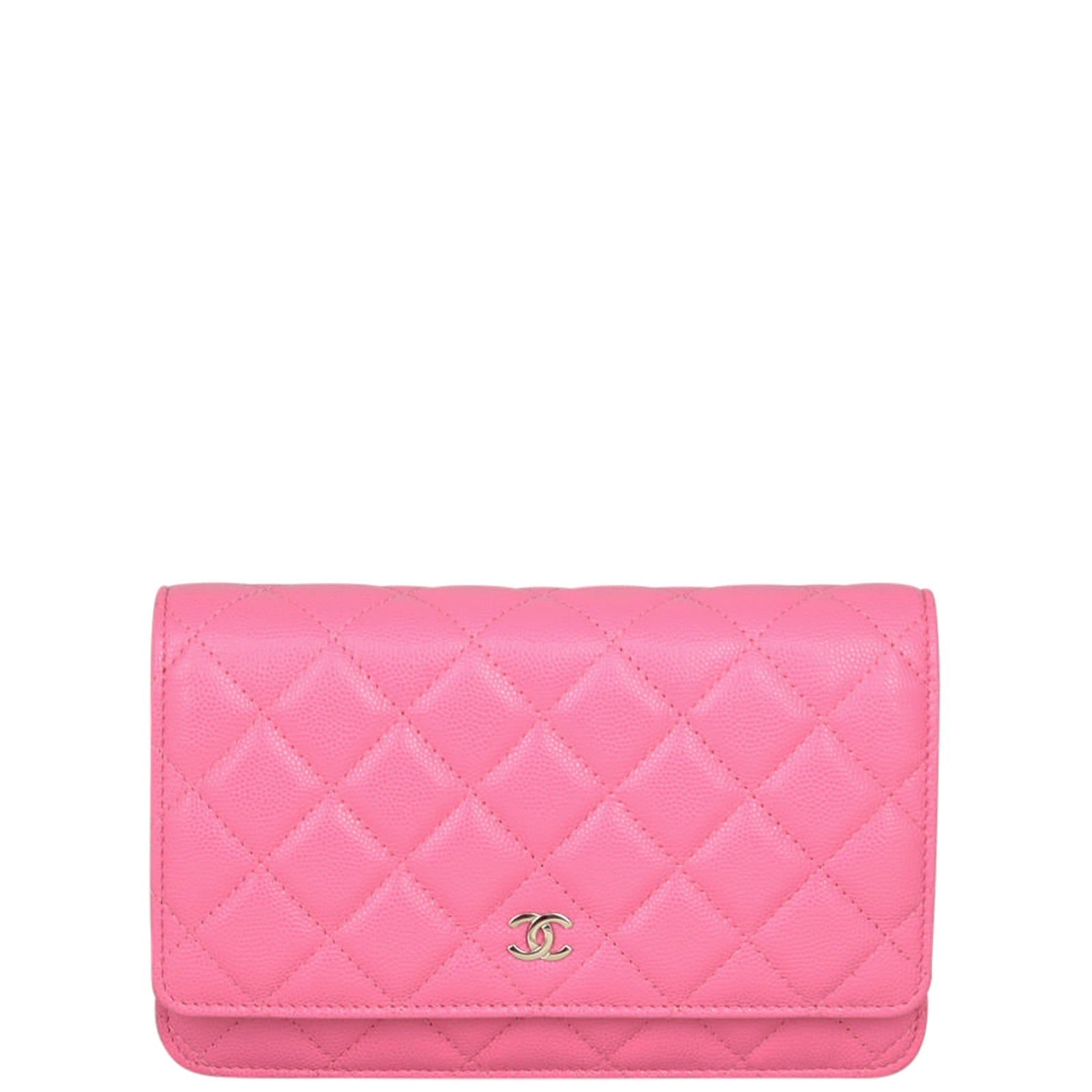 Chanel Classic Wallet on Candy Handbag Pink Chain
