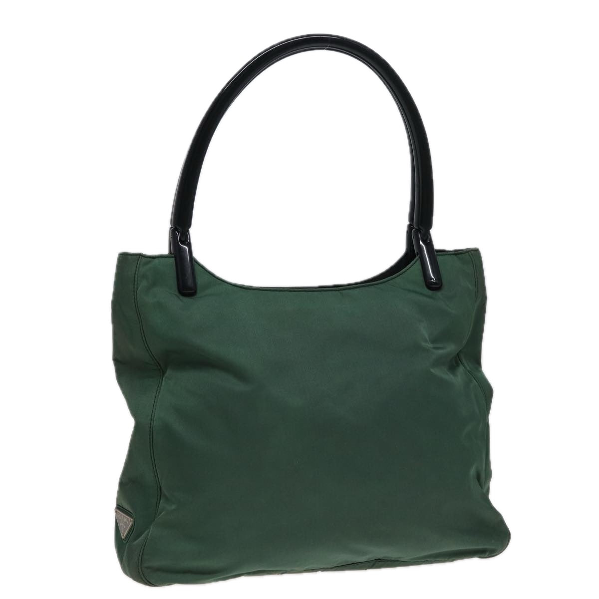 Prada Hand Bag Auth Nylon Green Travel Bag Green Auth 79405