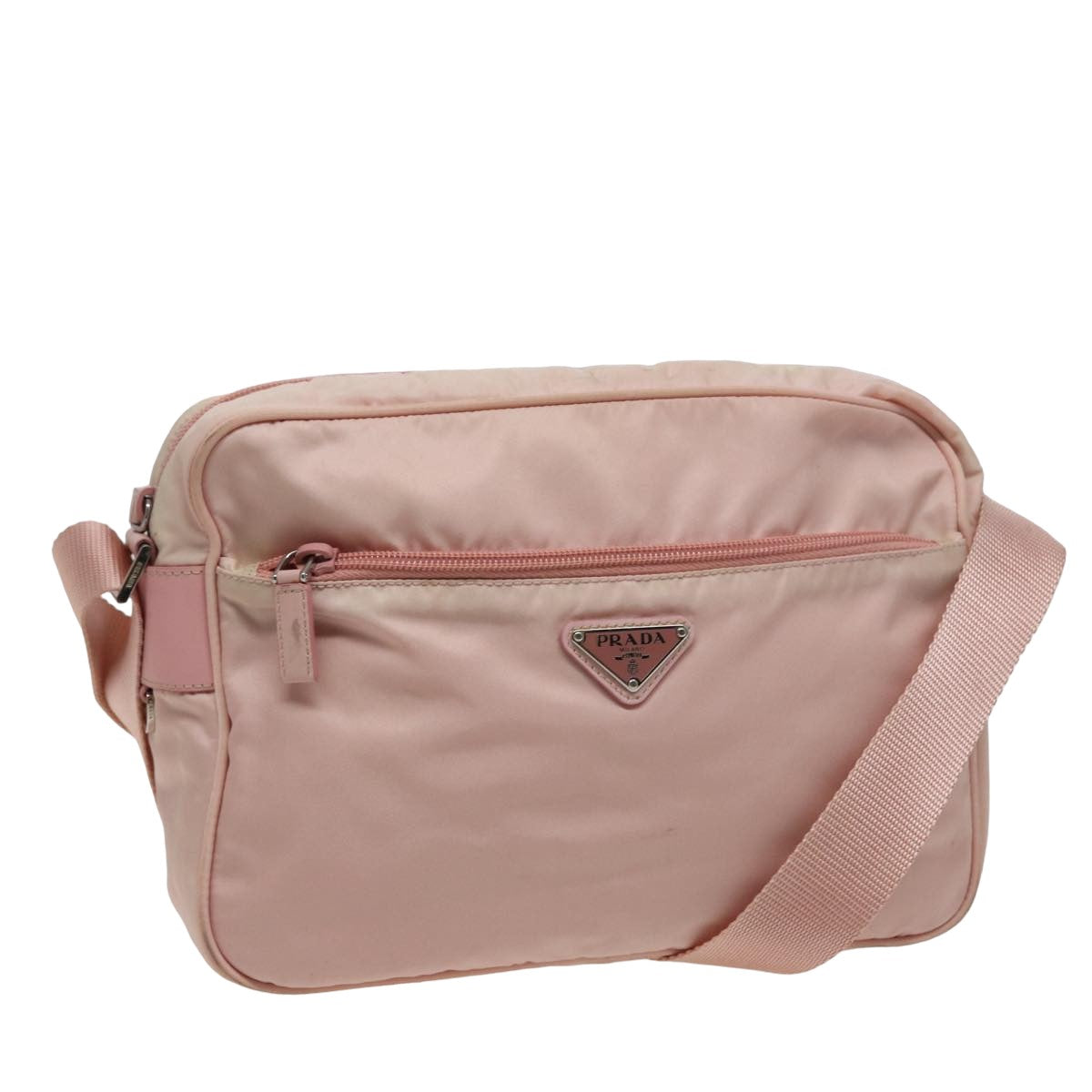 Prada Shoulder Bag Auth Nylon Pink Pink Auth 79408