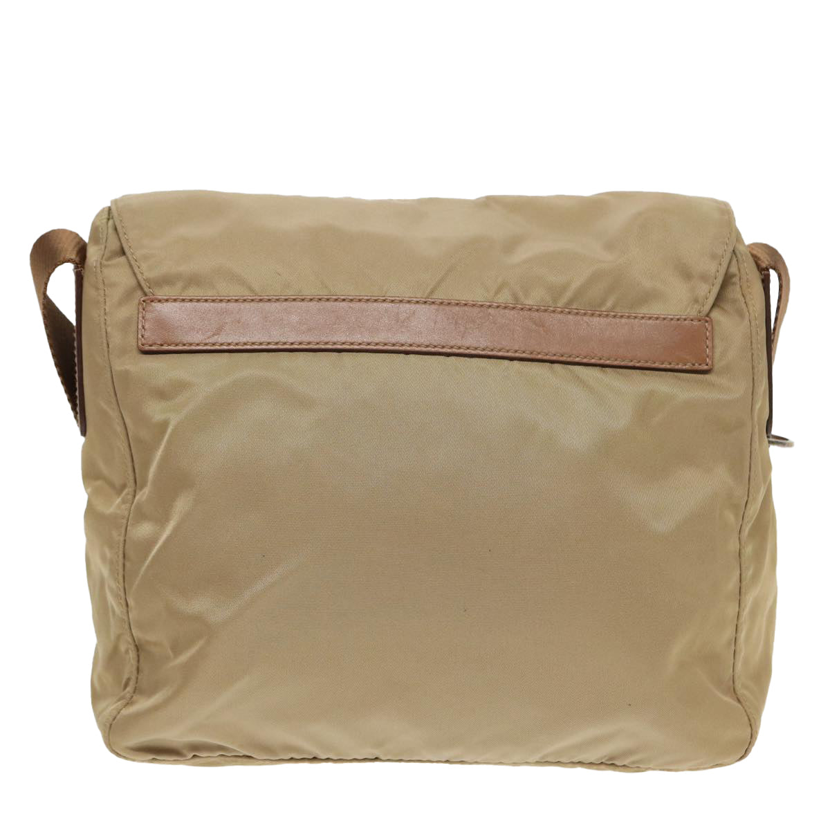 Prada Shoulder Bag Auth Nylon Beige Beige Auth 79429