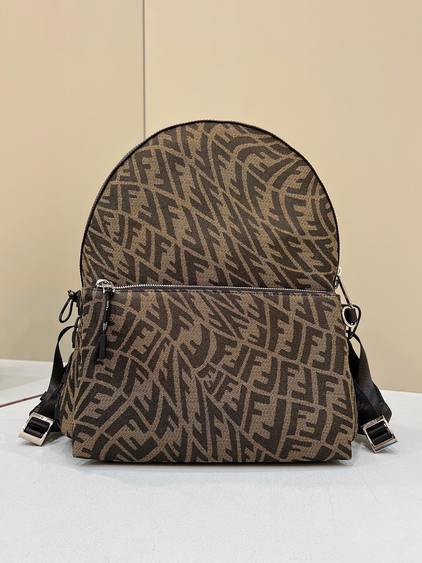 Fendi Top QualityTop Quality Backpack FF Brown