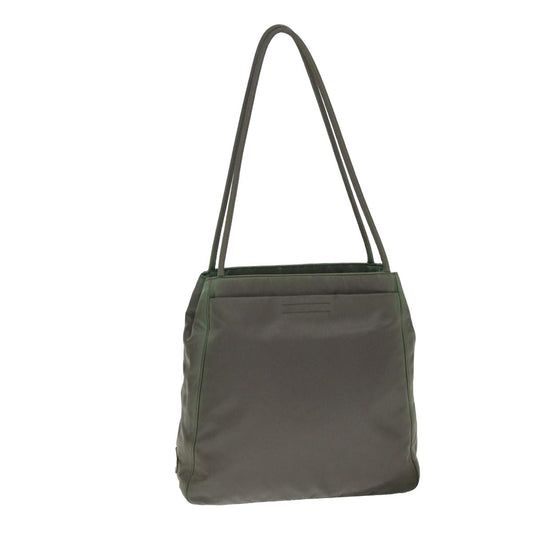 Prada Tote Bag Auth Nylon Gray