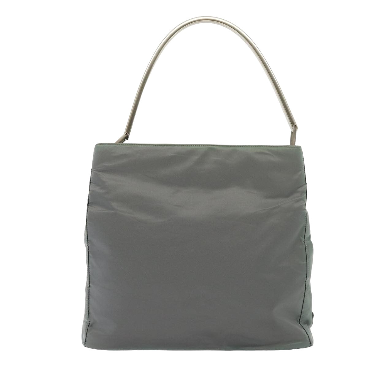 Prada Shoulder Bag Auth Nylon Gray Gray Auth 79761