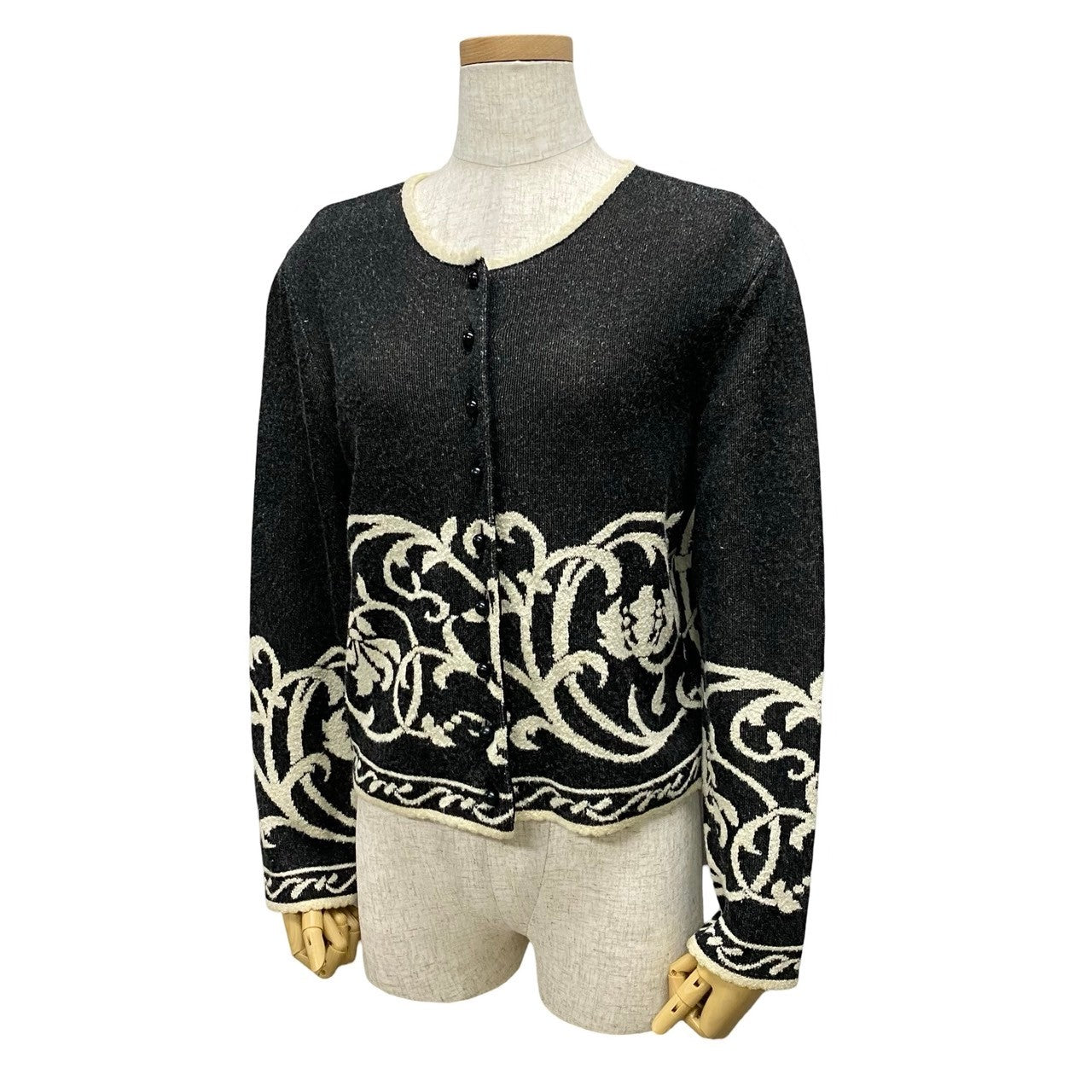 Dior Cardigan Rayon, , Acrylic, Wool Women L Nylon Black Travel Bag