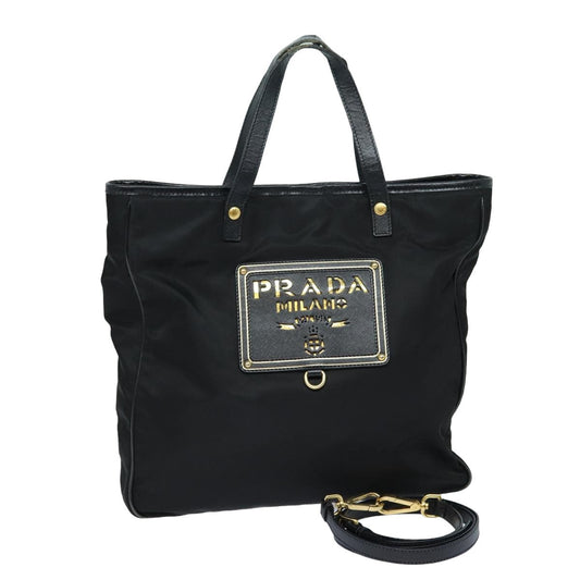 Prada Tote Bag 2Way Auth Nylon Black