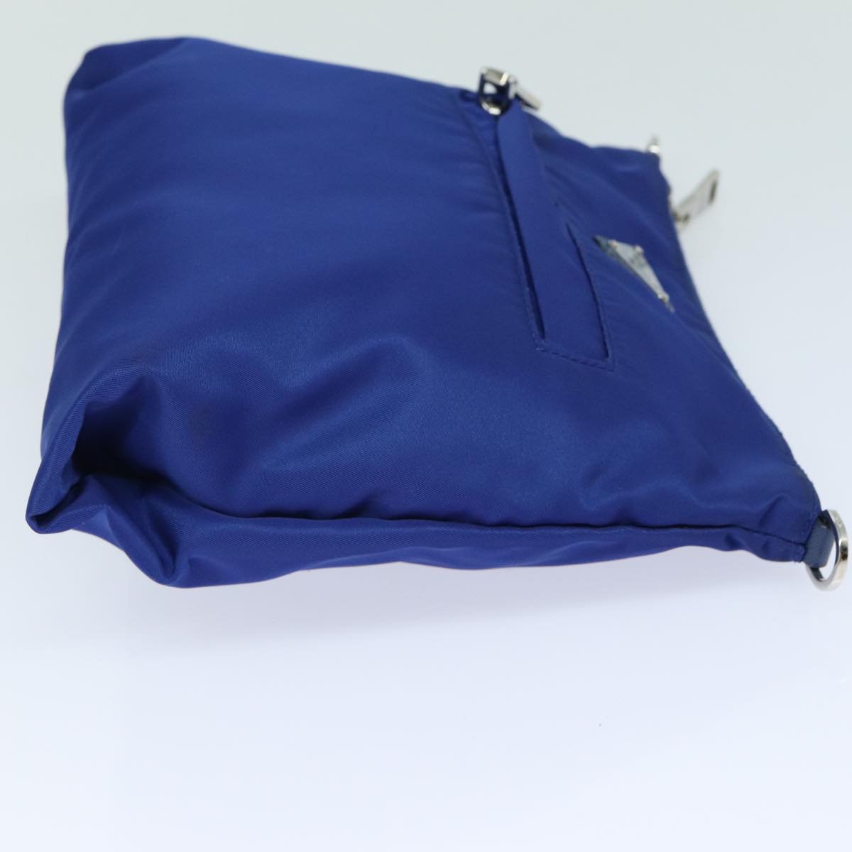 Prada Shoulder Bag Auth Nylon Blue Blue Auth 79905