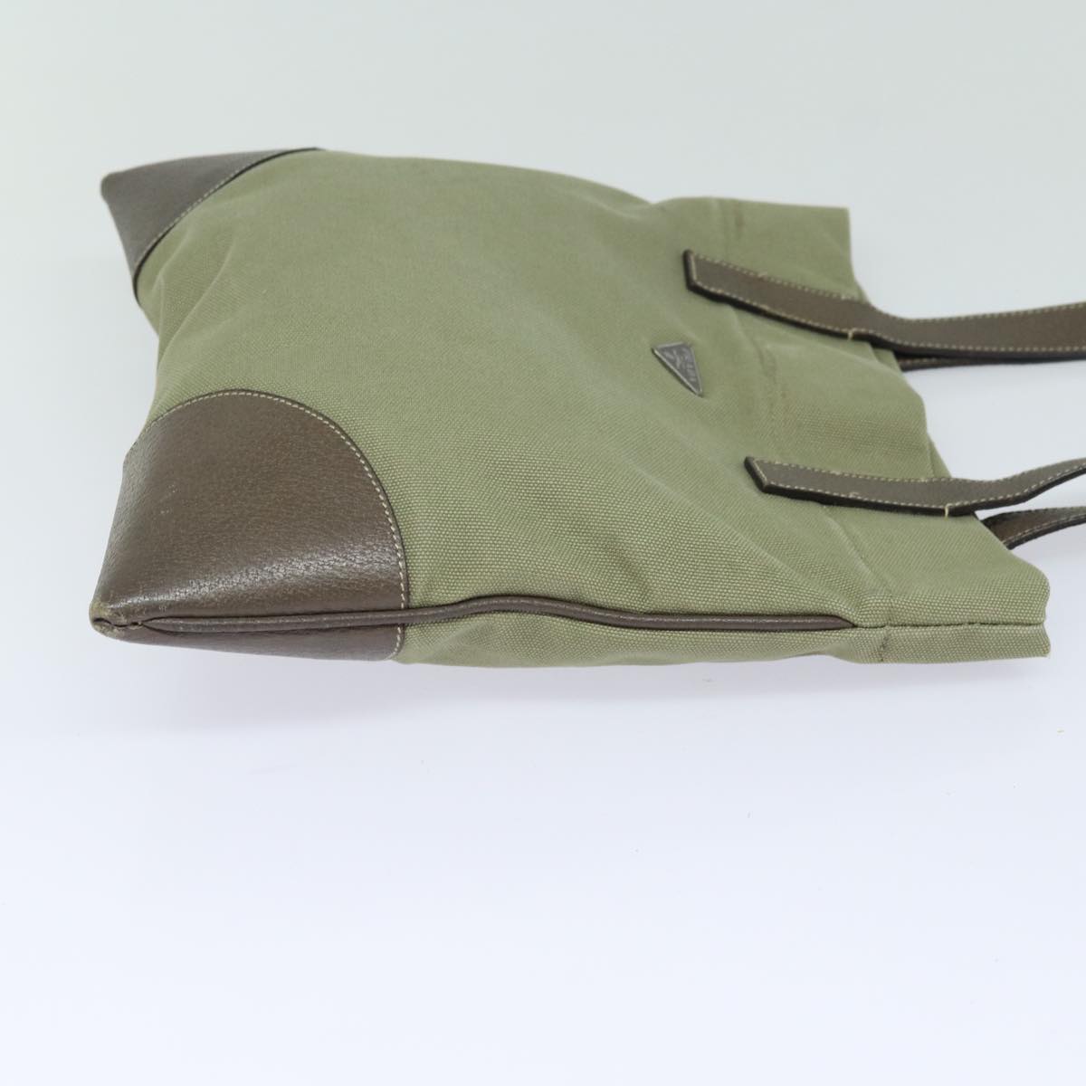Prada Tote Bag Khaki Auth Canvas