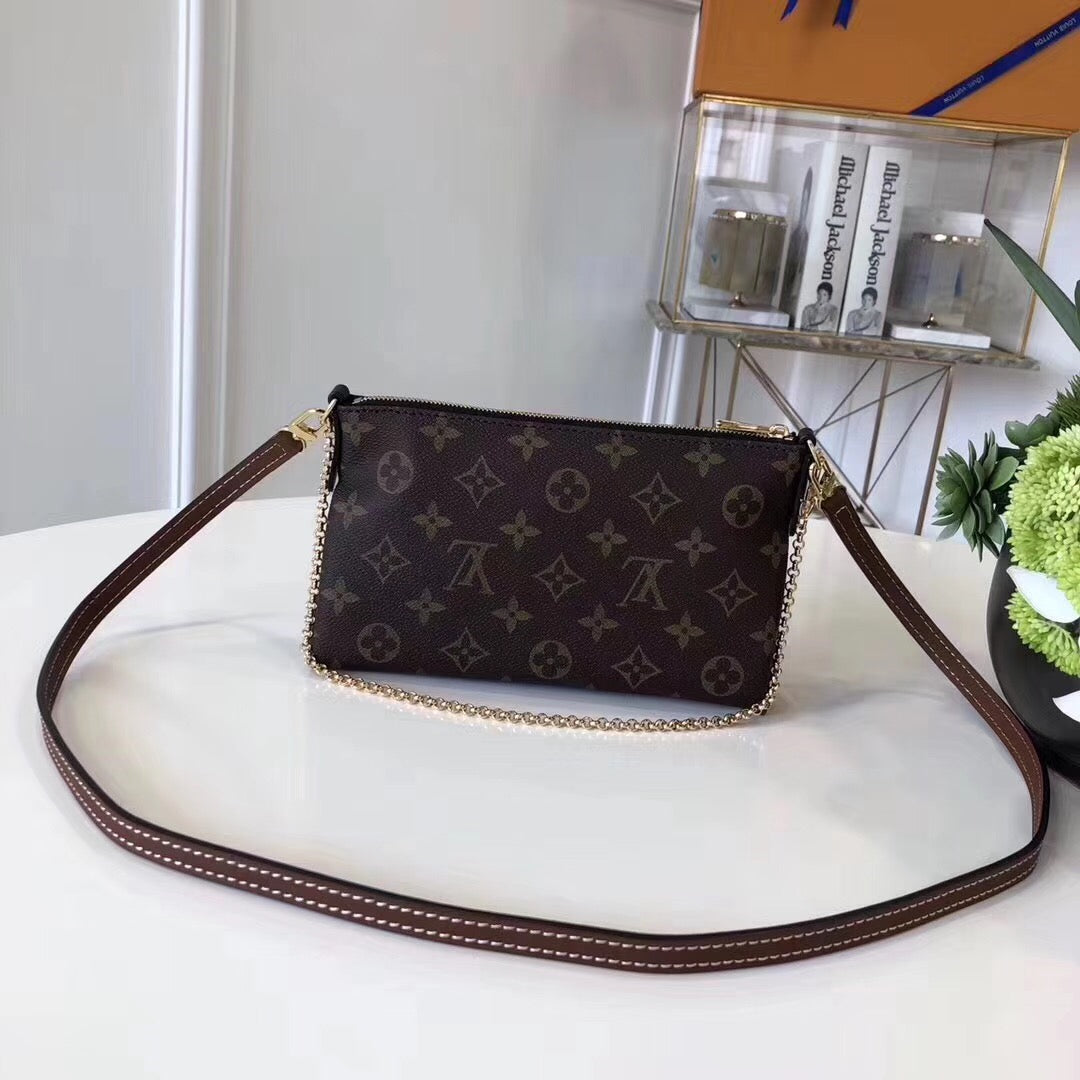 Top Quality Pallas Clutch For Women Wohandbag Canvas Monogram Crossbody Bag