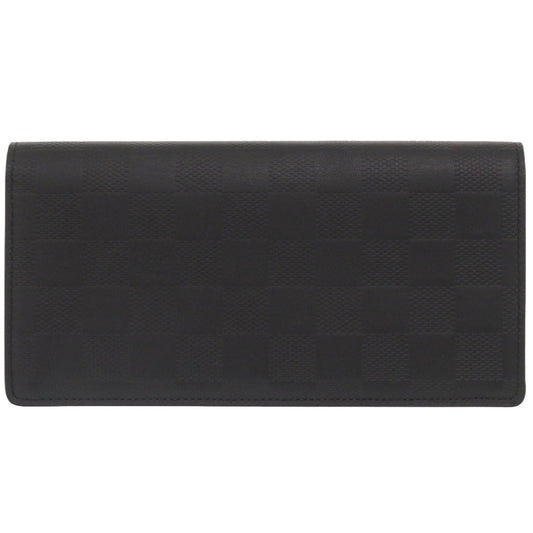 Louis Vuitton Long Purse N63010 Damier Anfini Black Wallet Case