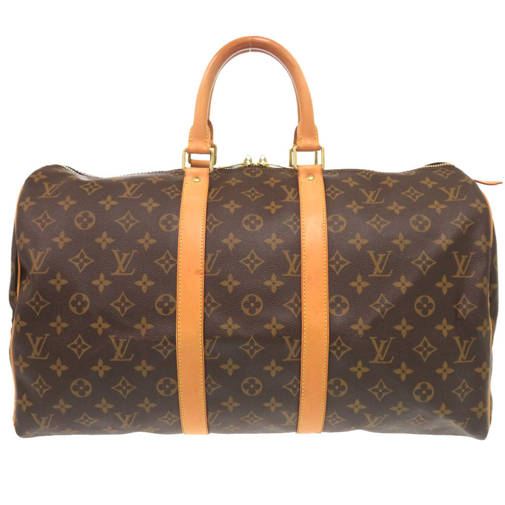 Louis Vuitton Boston Duffel M41428 Keepall 45 Monogram Canvas Brown Travel Bag 7A1217Ba5A9