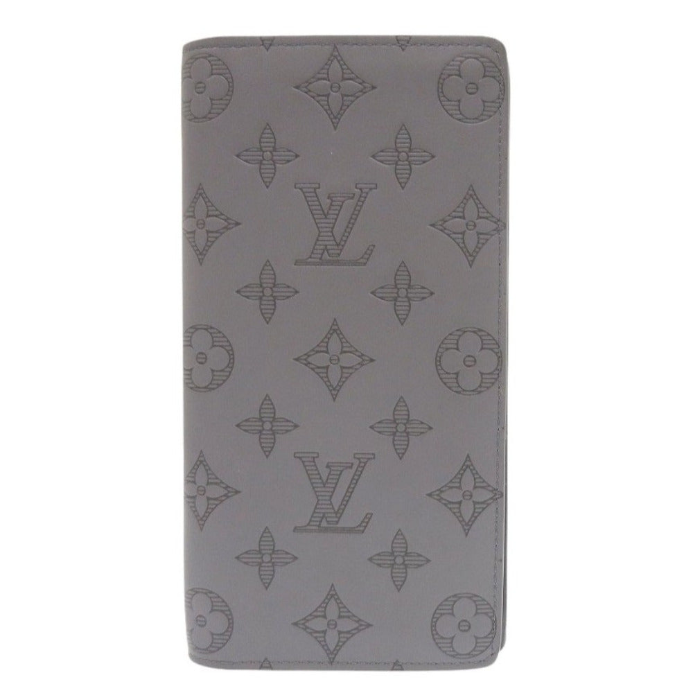 Louis Vuitton Long Purse M81335 Portefeuille Plaza Monogram Canvas Gray Wallet Case