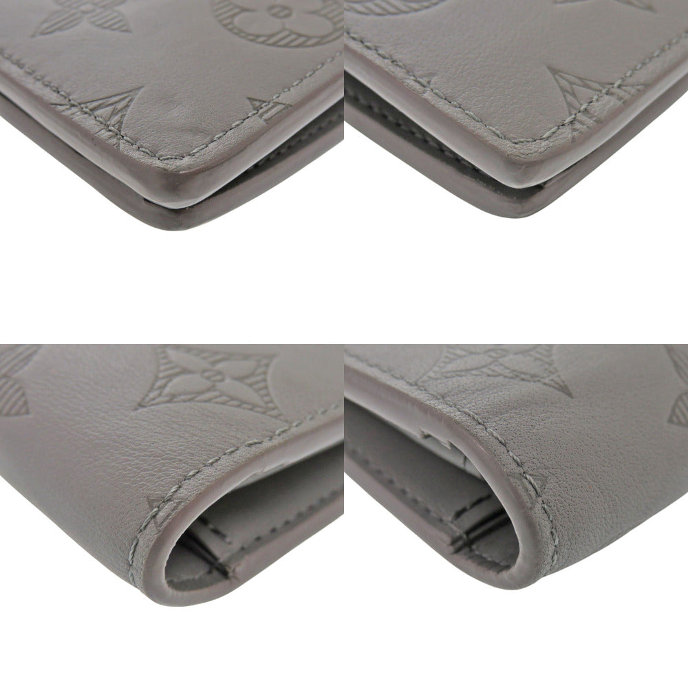 Louis Vuitton Long Purse M81335 Portefeuille Plaza Monogram Canvas Gray Wallet Case