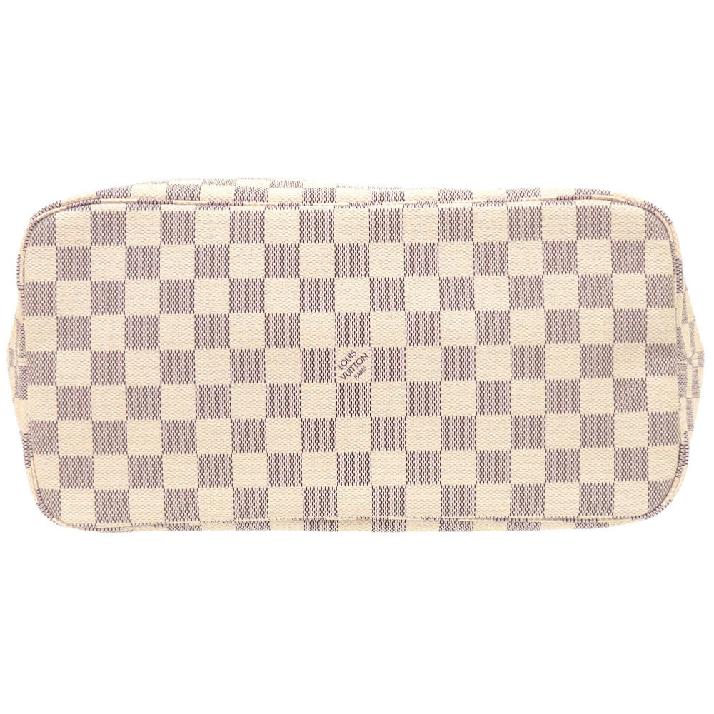 Louis Vuitton N51107 Damier Azur Damier Azur Canvas White Neverfull Tote Bag