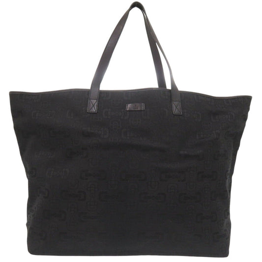 Gucci 7B0892Ea5K14 Leather Canvas Black Tote Bag