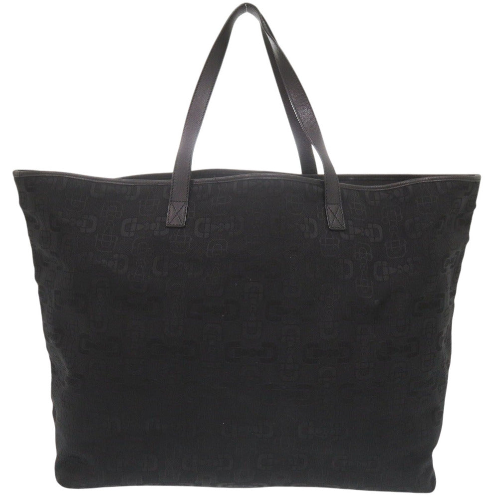 Gucci 7B0892Ea5K14 Leather Canvas Black Tote Bag