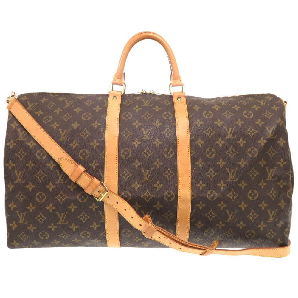 Louis Vuitton Boston Duffel M41414 Keepall bandouliere55 Monogram Canvas Brown Travel Bag 1