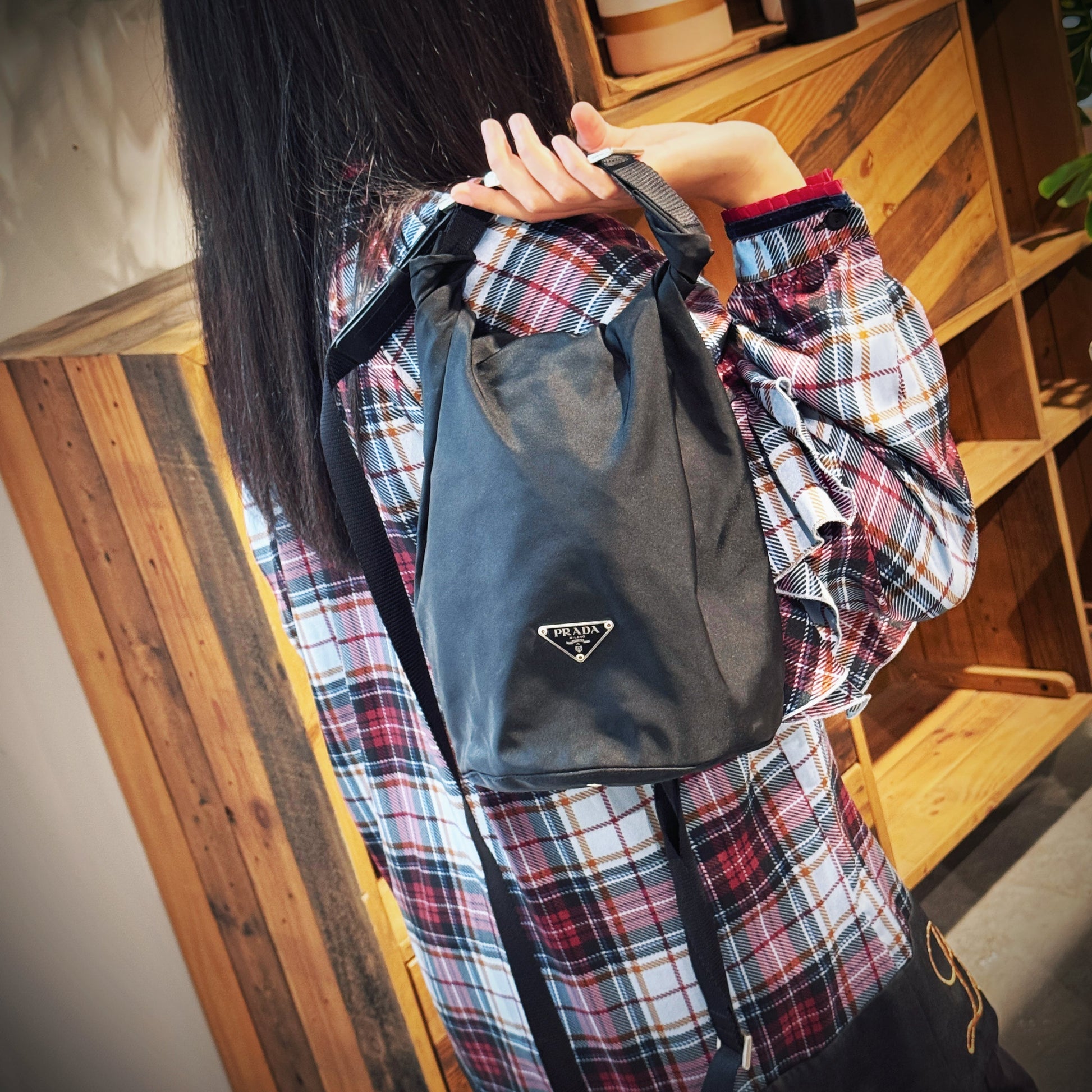 Prada Vela Shoulder Bag Tws Nylon