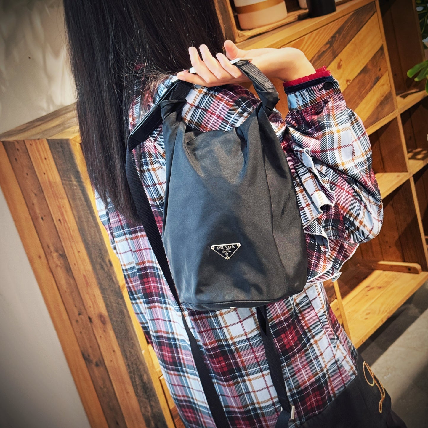 Prada Shoulder Bag Vela TWS Nylon
