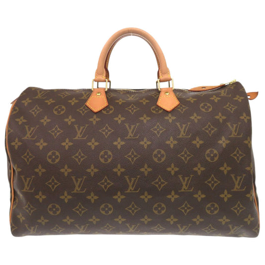 Louis Vuitton M41522 Speedy 40 Monogram Canvas Brown Handbag 7C0070Pl5M21