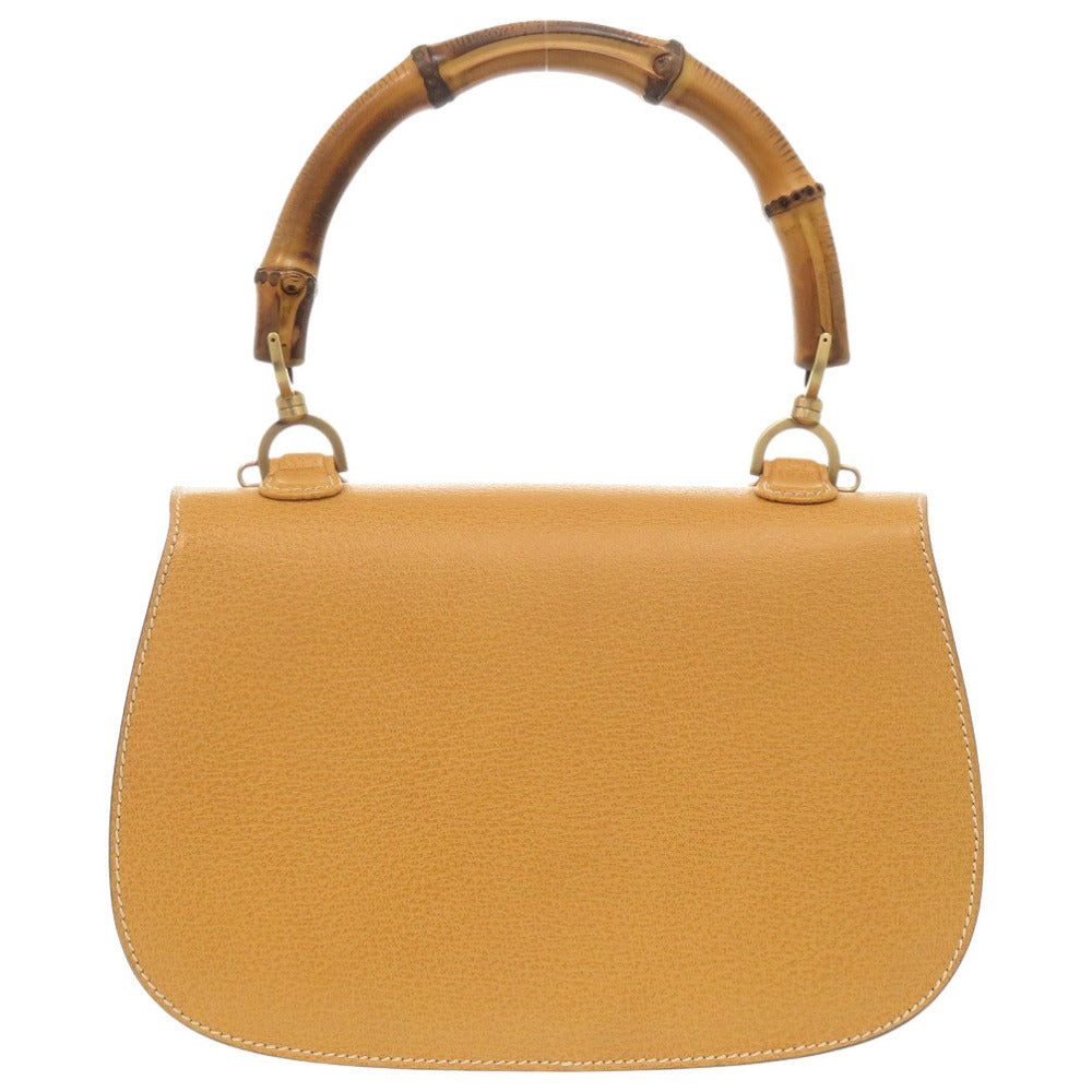 Gucci 000 yellow 2WAY Bamboo Leather Handbag