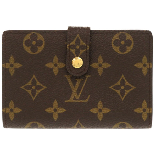 Louis Vuitton Bifold M61663 Porto Monnaie Viennois Monogram Canvas Brown Wallet Case