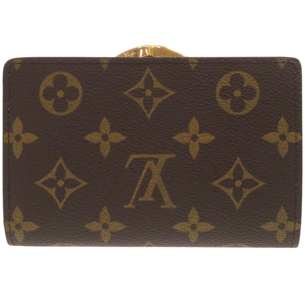 Louis Vuitton Bifold M61663 Porto Monnaie Viennois Monogram Canvas Brown Wallet Case