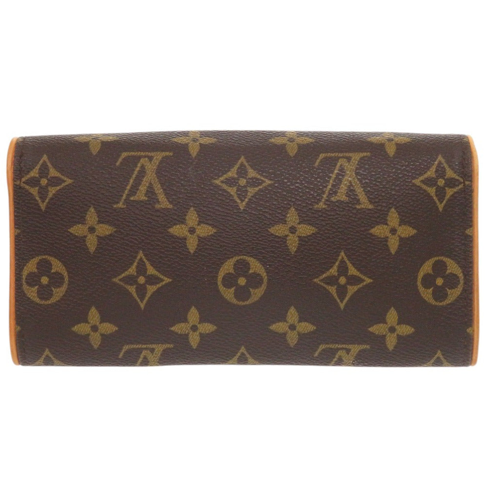 Louis Vuitton M51854 Pochette Twin PM Monogram Canvas Brown Shoulder Bag 7C1068Sp5K14